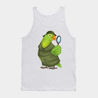 Parrot Detective Magnifying glass Tank Top